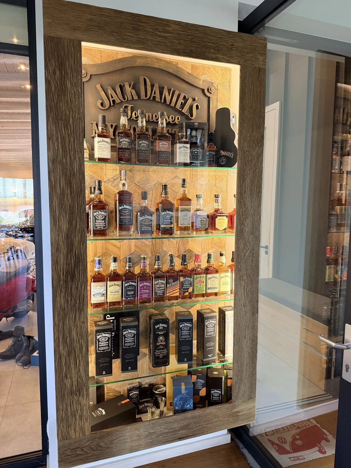 Whisky collection shelf
